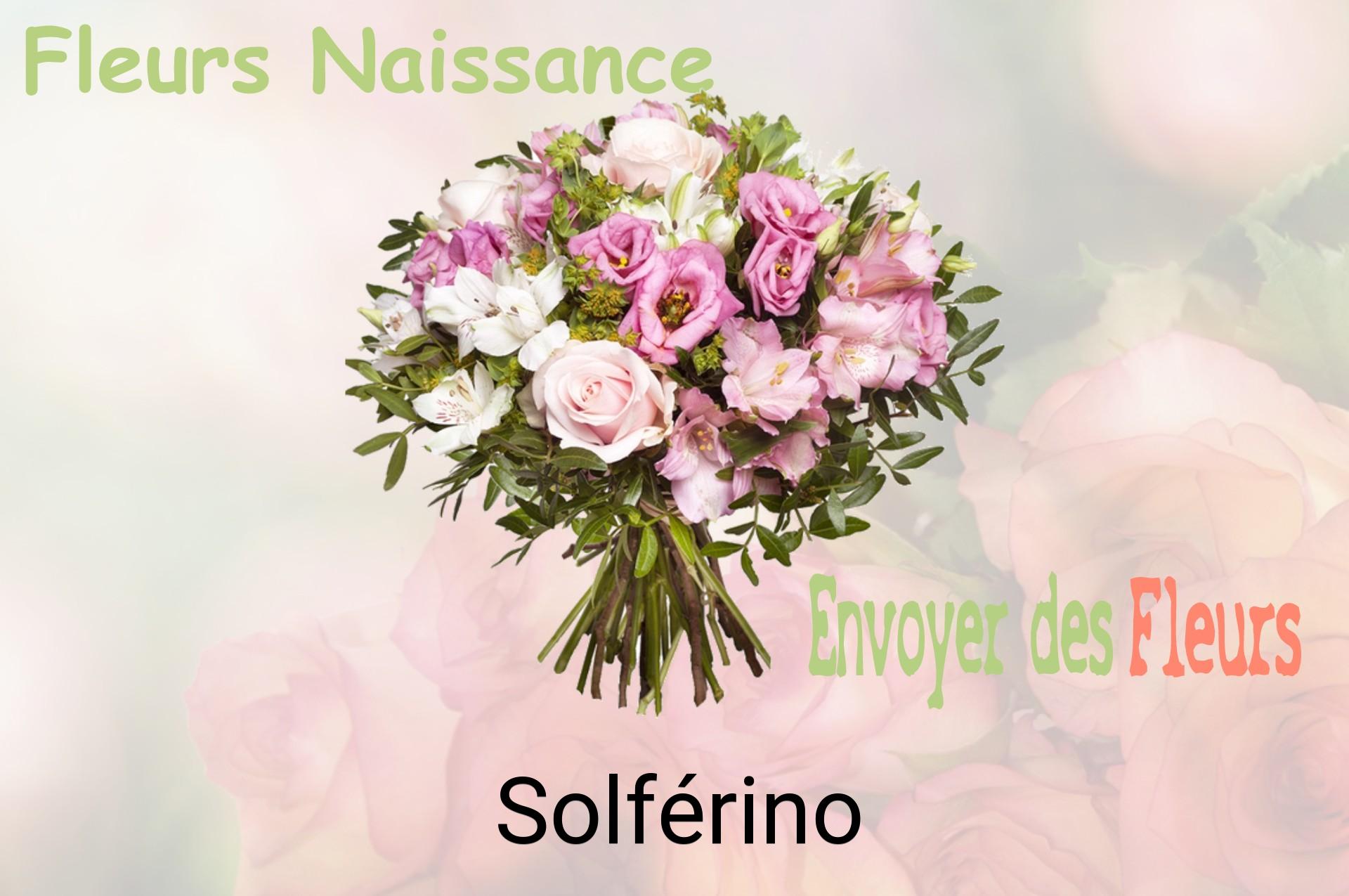 Bouquet de fleurs de naissance livré à Solférino
